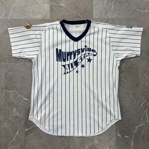 Vintage Wilson Baseball Jersey Mens XL Pittsburgh Murrysville Softball Pinstripe